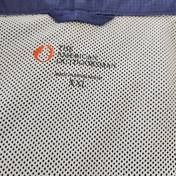 The American Outdoorsman Mens XXL Button Up Vented Fishing Shirt Pockets - Picture 10 of 15